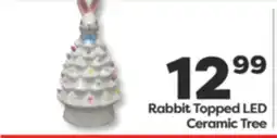 Weis Markets Rabbit Topped LED Ceramic Tree offer