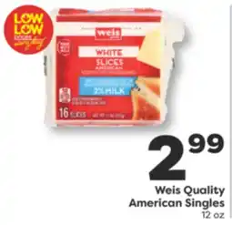 Weis Markets Weis Quality American Singles offer