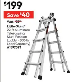 Lowe's 22-ft Aluminum Telescoping Multi-Position Ladder offer