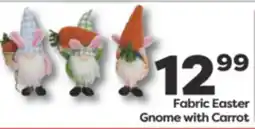 Weis Markets Fabric Easter Gnome with Carrot offer