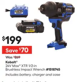 Lowe's 24V Max C XTR 1/2-in Brushless Impact Wrench offer