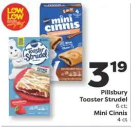 Weis Markets Pillsbury Toaster Strudel 6 ct Mini Cinnis 4 ct offer