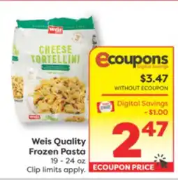 Weis Markets Weis Quality Frozen Pasta offer