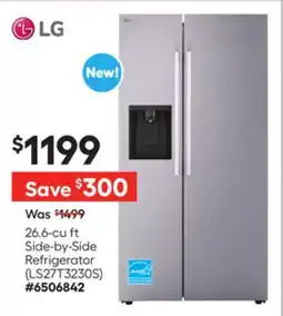 Lowe's 26.6-cu ft Side-by-Side Refrigerator offer