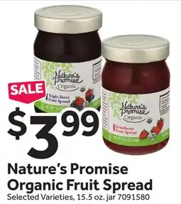 Stop&Shop Nature's Promise Organic Fruit Spread offer