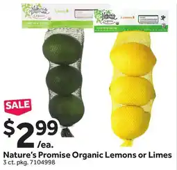 Stop&Shop Nature's Promise Organic Lemons or Limes offer