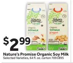 Stop&Shop Nature's Promise Organic Soy Milk offer