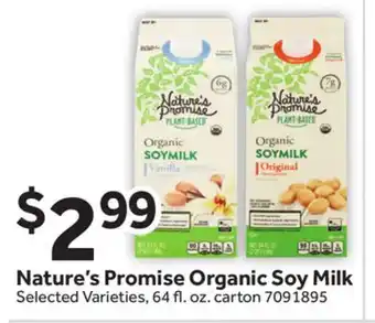 Stop&Shop Nature's Promise Organic Soy Milk offer