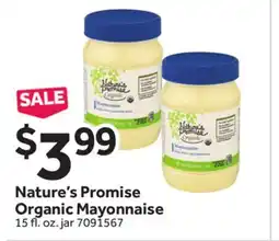 Stop&Shop Nature's Promise Organic Mayonnaise offer