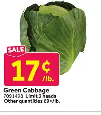 Stop&Shop Green Cabbage offer