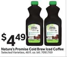 Stop&Shop Nature's Promise Cold Brew Iced Coffee offer