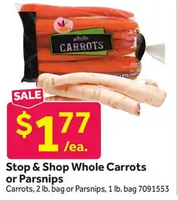 Stop&Shop Stop & Shop Whole Carrots or Parsnips offer