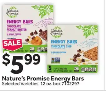 Stop&Shop Nature's Promise Energy Bars offer