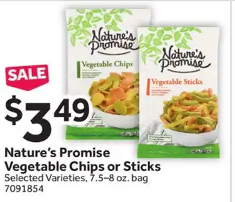 Stop&Shop Nature's Promise Vegetable Chips or Sticks offer