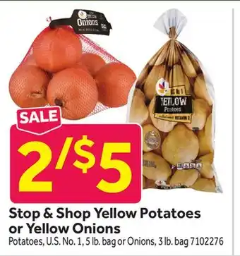 Stop&Shop Stop & Shop Yellow Potatoes or Yellow Onions offer