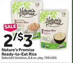 Stop&Shop Nature's Promise Ready-to-Eat Rice offer