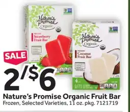 Stop&Shop Nature's Promise Organic Fruit Bar offer