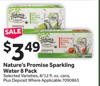 Stop&Shop Nature's Promise Sparkling Water 8 Pack offer