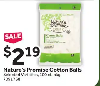 Stop&Shop Nature's Promise Cotton Balls offer