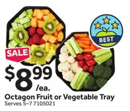 Stop&Shop Octagon Fruit or Vegetable Tray offer