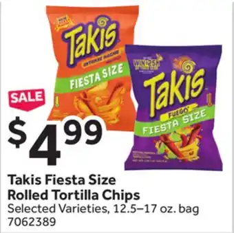 Stop&Shop Takis Fiesta Size Rolled Tortilla Chips offer