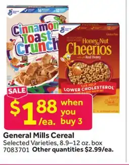 Stop&Shop General Mills Cereal offer