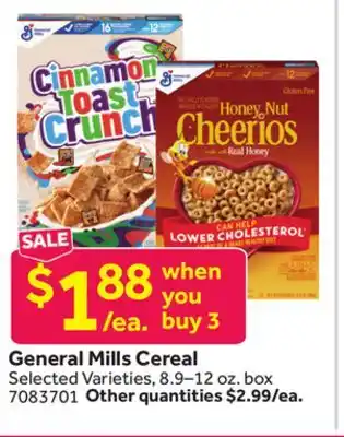 Stop&Shop General Mills Cereal offer