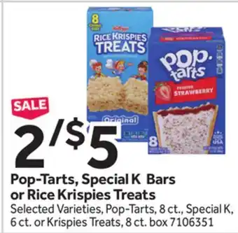 Stop&Shop Pop-Tarts, Special K Bars or Rice Krispies Treats offer