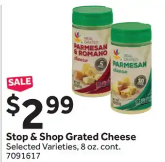 Stop&Shop Stop & Shop Grated Cheese offer