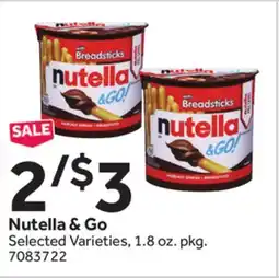 Stop&Shop Nutella & Go offer