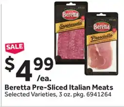 Stop&Shop Beretta Pre-Sliced Italian Meats offer