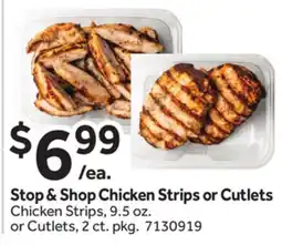 Stop&Shop Stop & Shop Chicken Strips or Cutlets offer