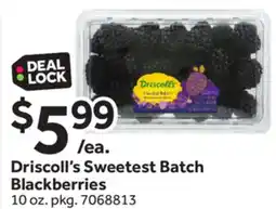 Stop&Shop Driscoll's Sweetest Batch Blackberries offer