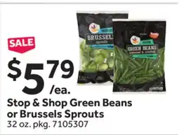 Stop&Shop Stop & Shop Green Beans or Brussels Sprouts offer