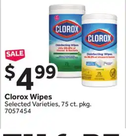 Stop&Shop Clorox Wipes offer