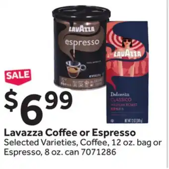 Stop&Shop Lavazza Coffee or Espresso offer