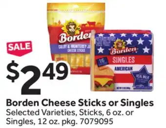 Stop&Shop Borden Cheese Sticks or Singles offer