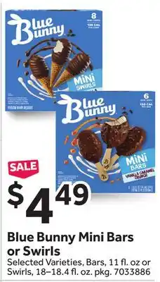 Stop&Shop Blue Bunny Mini Bars or Swirls offer