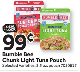 Stop&Shop Bumble Bee Chunk Light Tuna Pouch offer