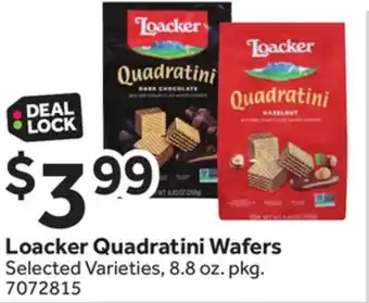 Stop&Shop Loacker Quadratini Wafers offer