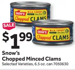 Stop&Shop Snow's Chopped Minced Clams offer