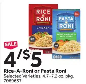 Stop&Shop Rice-A-Roni or Pasta Roni offer