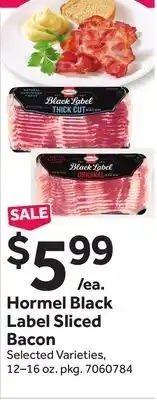 Stop&Shop Hormel Black Label Sliced Bacon offer