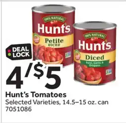 Stop&Shop Hunt's Tomatoes offer