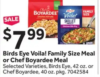 Stop&Shop Birds Eye Voila! Family Size Meal or Chef Boyardee Meal offer