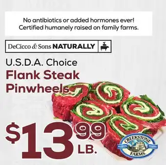 DeCicco & Sons Flank Steak Pinwheels offer