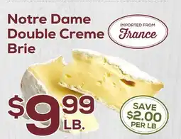 DeCicco & Sons Notre Dame Double Creme Brie offer