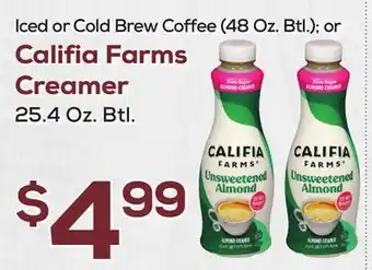 DeCicco & Sons Califia Farms Creamer 25.4 Oz. Btl offer