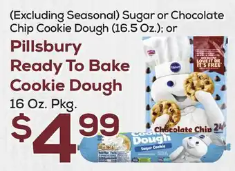 DeCicco & Sons Pillsbury Ready To Bake Cookie Dough, 16 Oz. Pkg offer