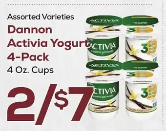 DeCicco & Sons Dannon Activia Yogurt 4-Pack offer